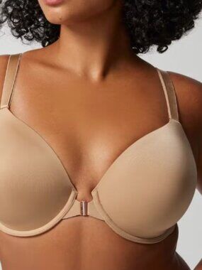 Soma Vanishing 360 Perfect Underwire Front Close Bra 38DDD Adobe Rose